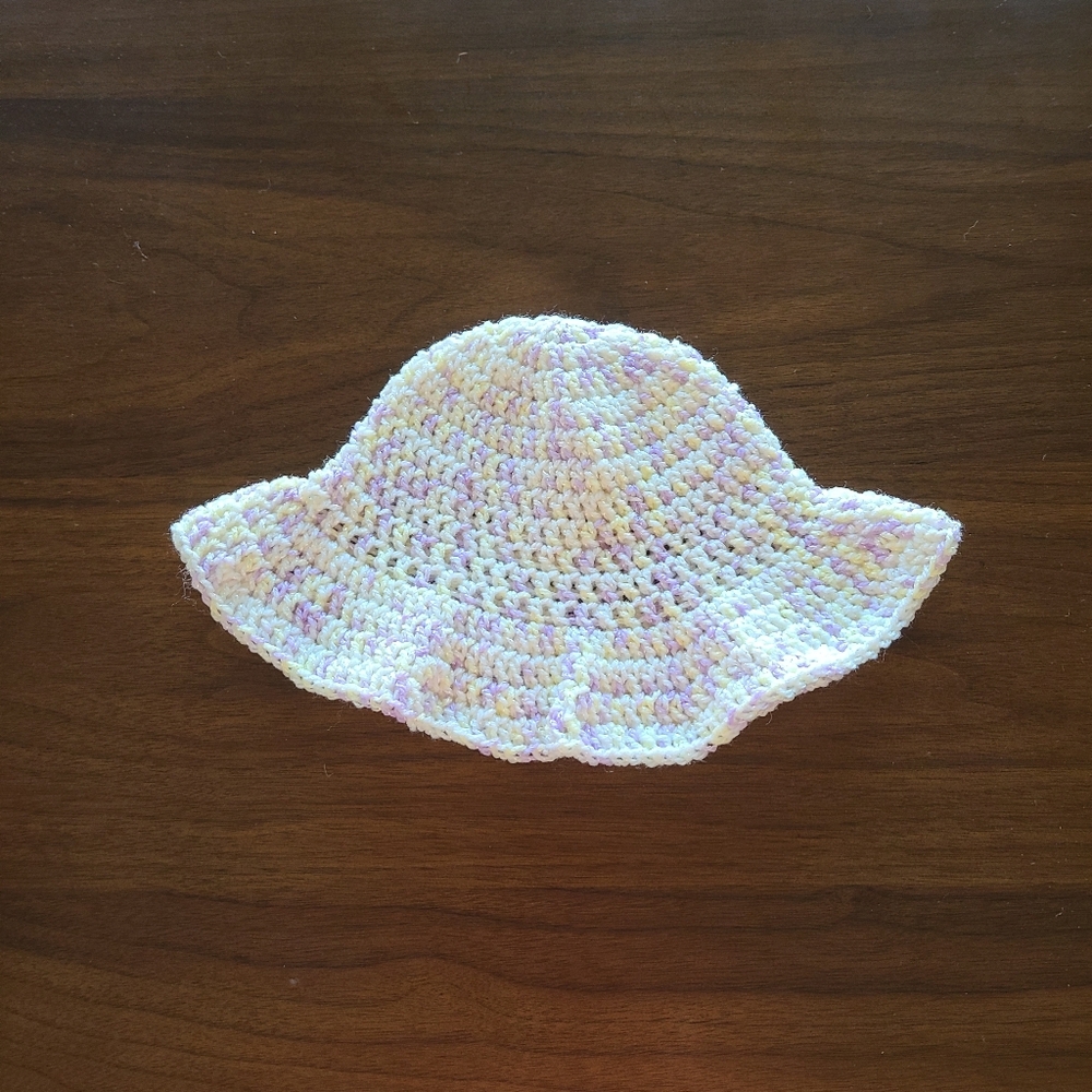 Hand Crocheted Baby Toddler Sun Hat